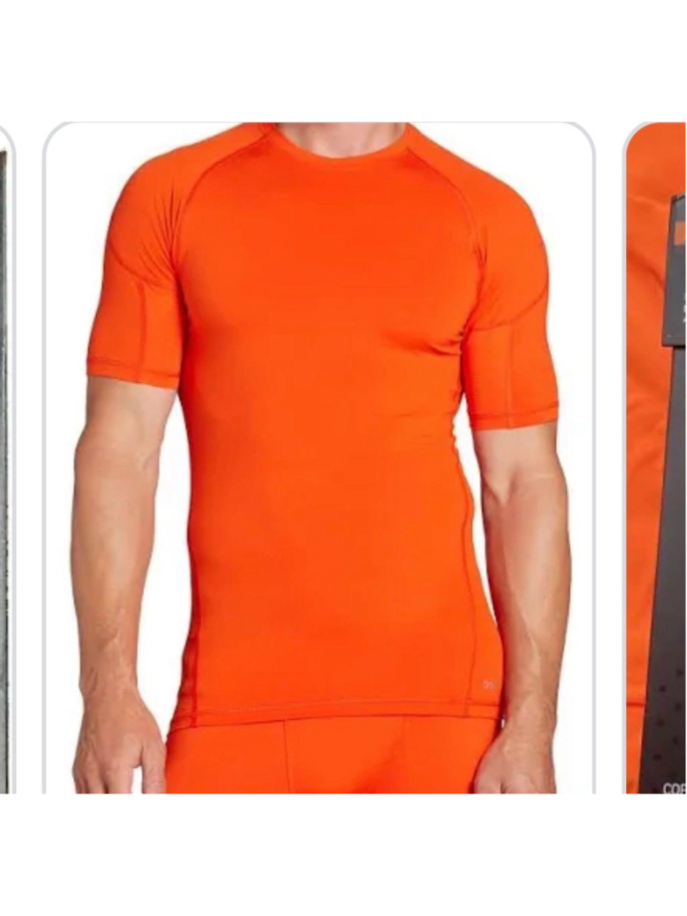 tummy copper extra large, short sleeve crew safety orange